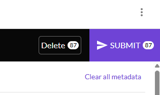 Getty submit button