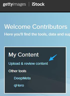 Getty upload and review
